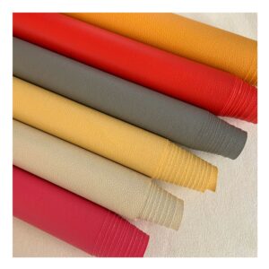 A073-D90_Hot Sales Pvc Synthetic Leather Fabric Litchi Grain For Wine Box Noteb